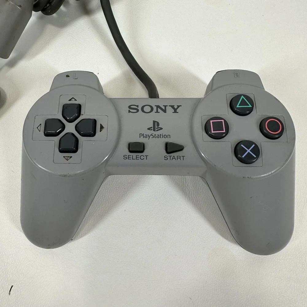 Sony PlayStation PS1 Original Gray Wired Controller SCPH-1080 Tested